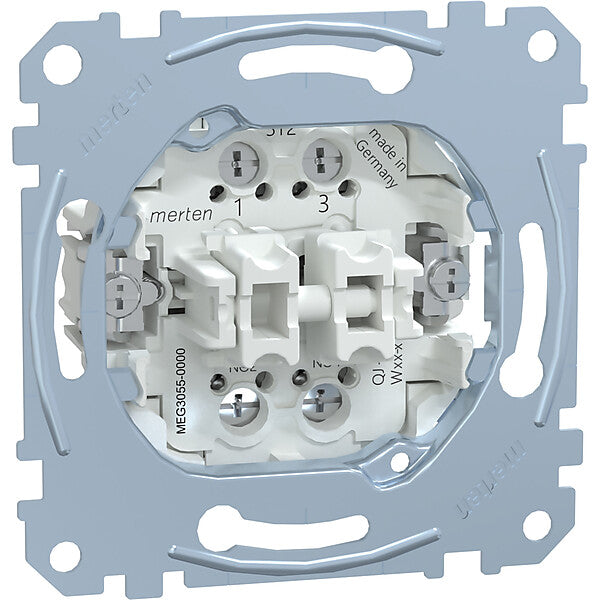 Merten Doppeltaster-Einsatz 2S 1-pol.10A 250V AC MEG3055-0000